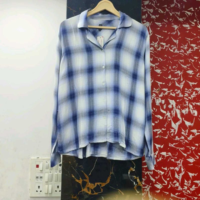 Blue Plaid Shirt