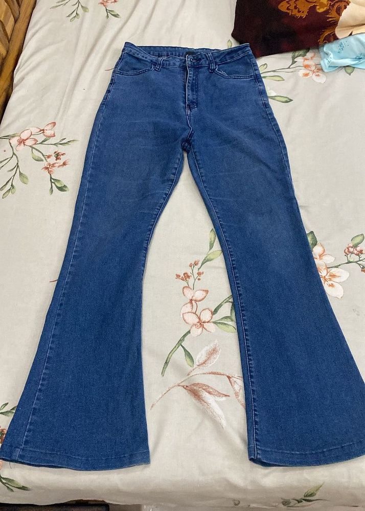 Flared Denim Jeans