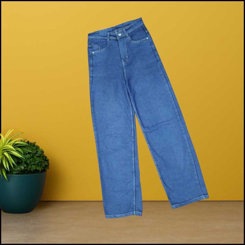 Women blue straight jeans size 26 (O-53)
