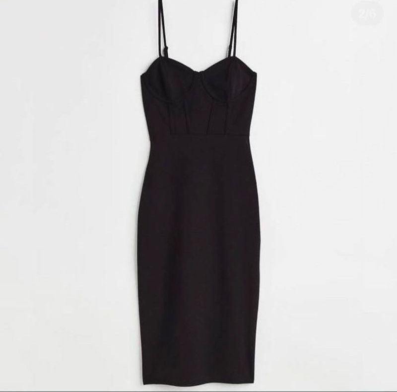 H&amp;M ✨ Corsetii Black Bodycon Dress ✨