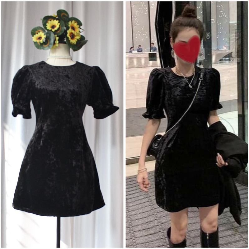 ‼️SOLD‼️Korean Velvet Dress