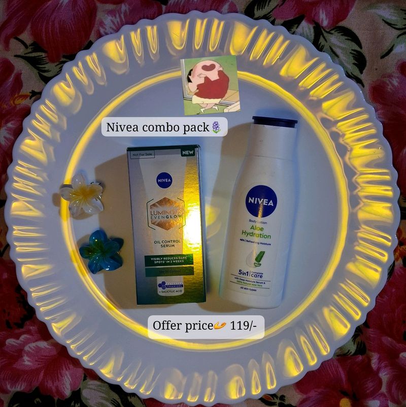 Nivea Serum &amp; Lotion Combo 🔮💙