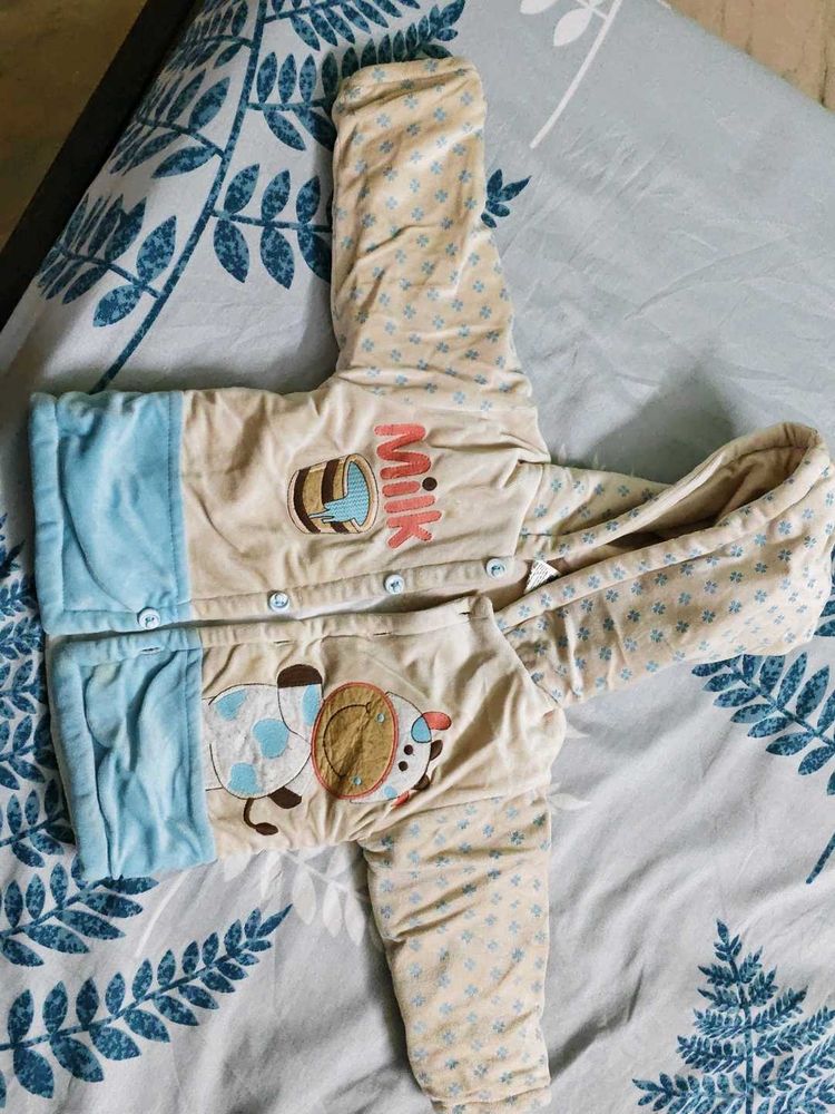 Cute Baby Milk Cow Print Jacket