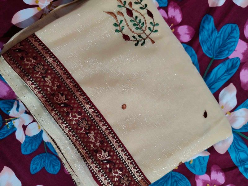Elegant Embroidered Saree
