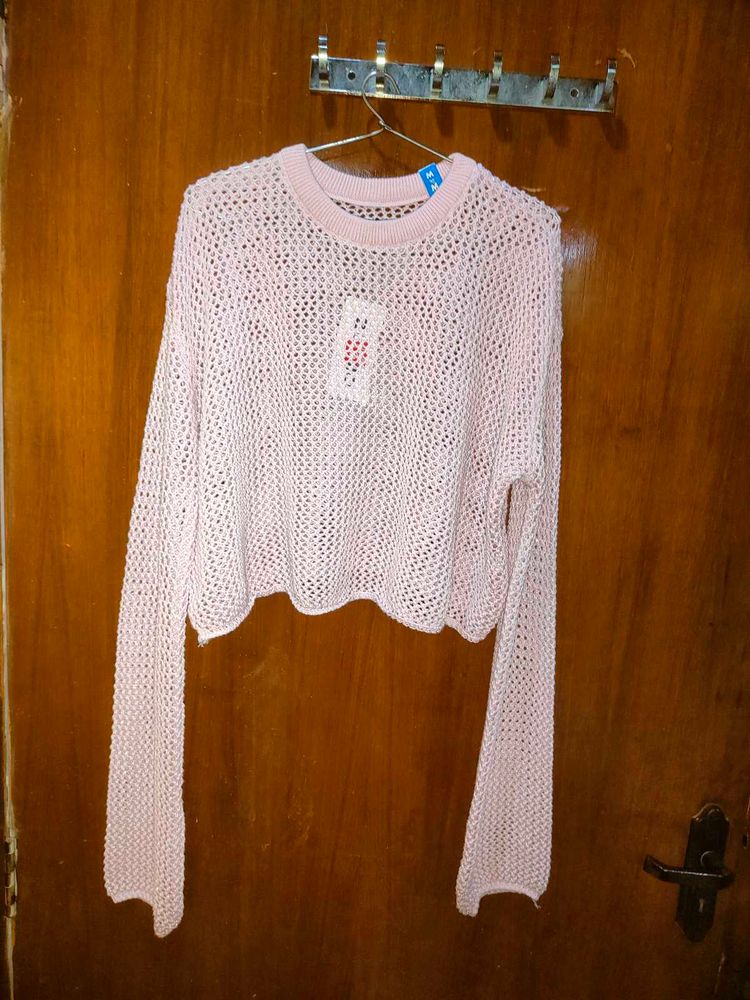 cute woolen see through over wear