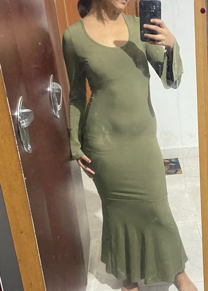 Urbanic never worn olive bodycon dress