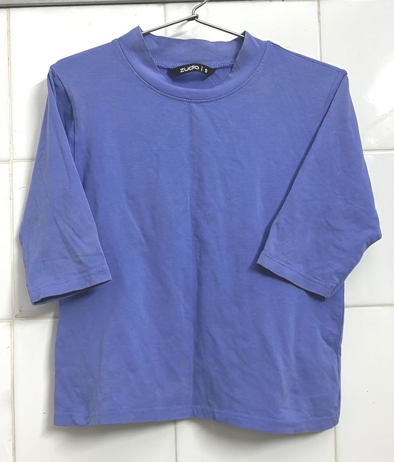 Zudio Blue 3/4 Sleeve Top