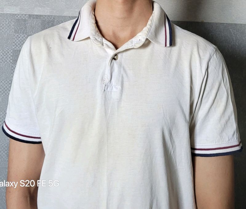 FSBN Essentials White Polo T-Shirt | Men&#39;s Large