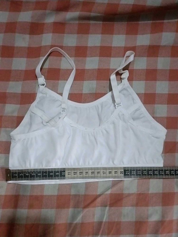 White &amp; Black Cotton Bra