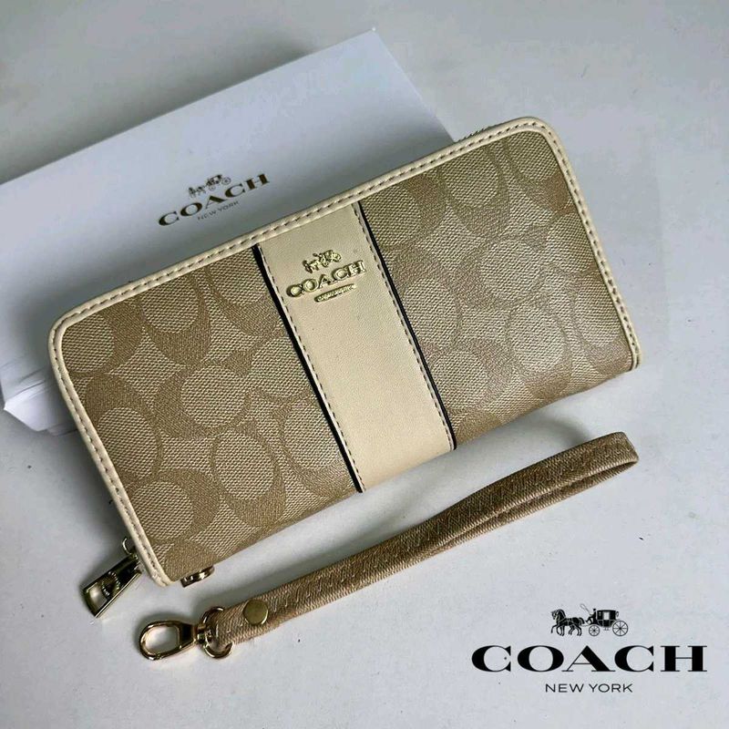 COACH ZIPPER WALLET WITH BOX 10AA QUALITY