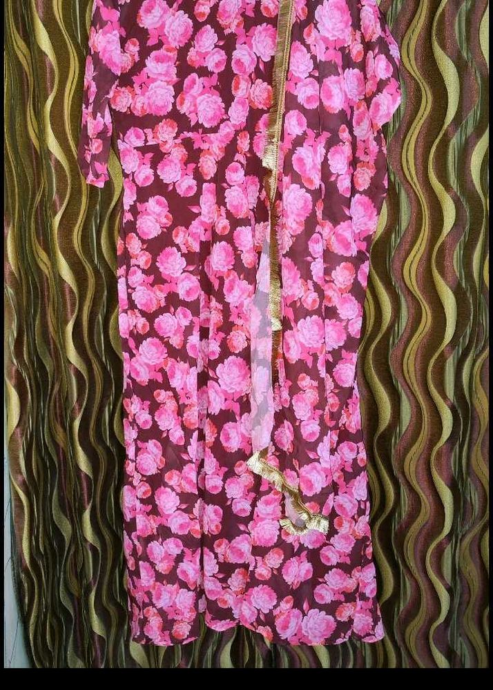 Long Gown With Dupatta