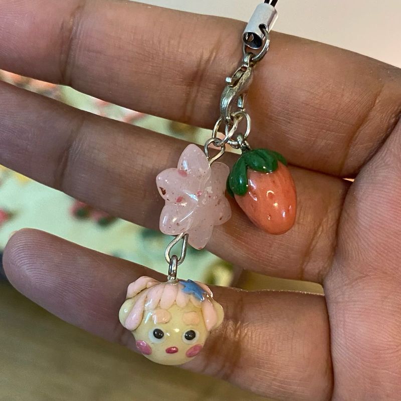 Handmade bag charm
