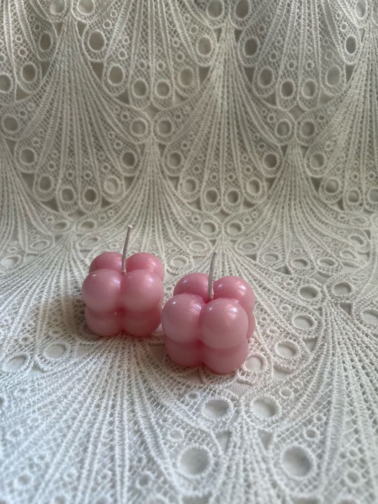 Rose Scented Pink Candles