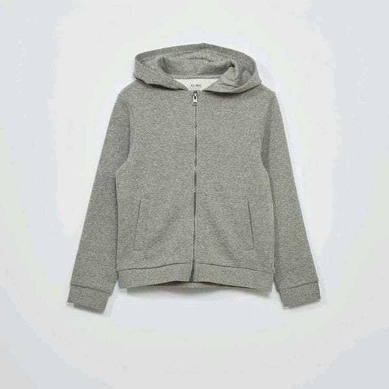 Gray Zip-Up Hoodie