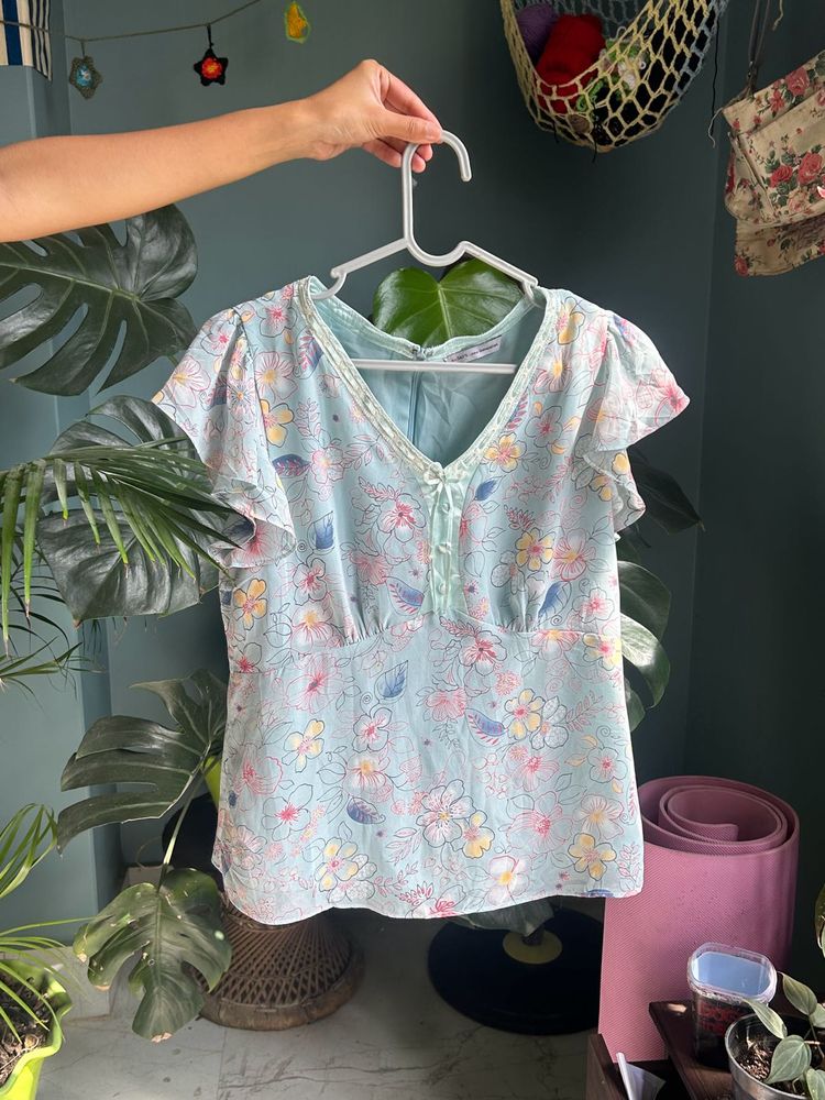 Floral Chiffon Blouse