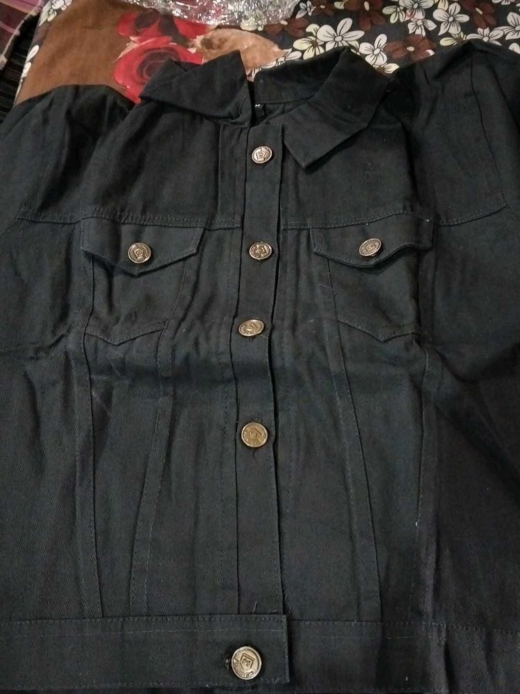 Button-Down Black Jacket