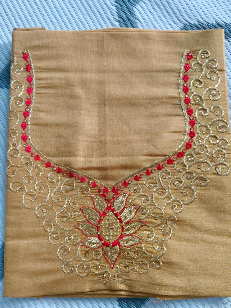 New Golden Blouse Piece