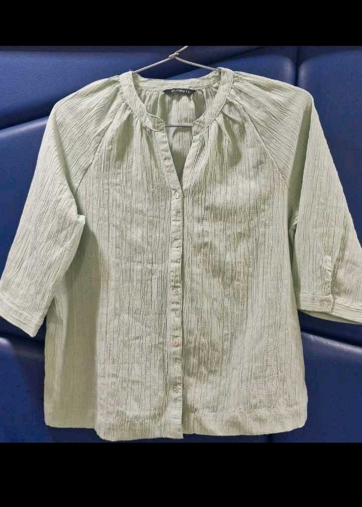 Sage Green Button-Up Top✨️