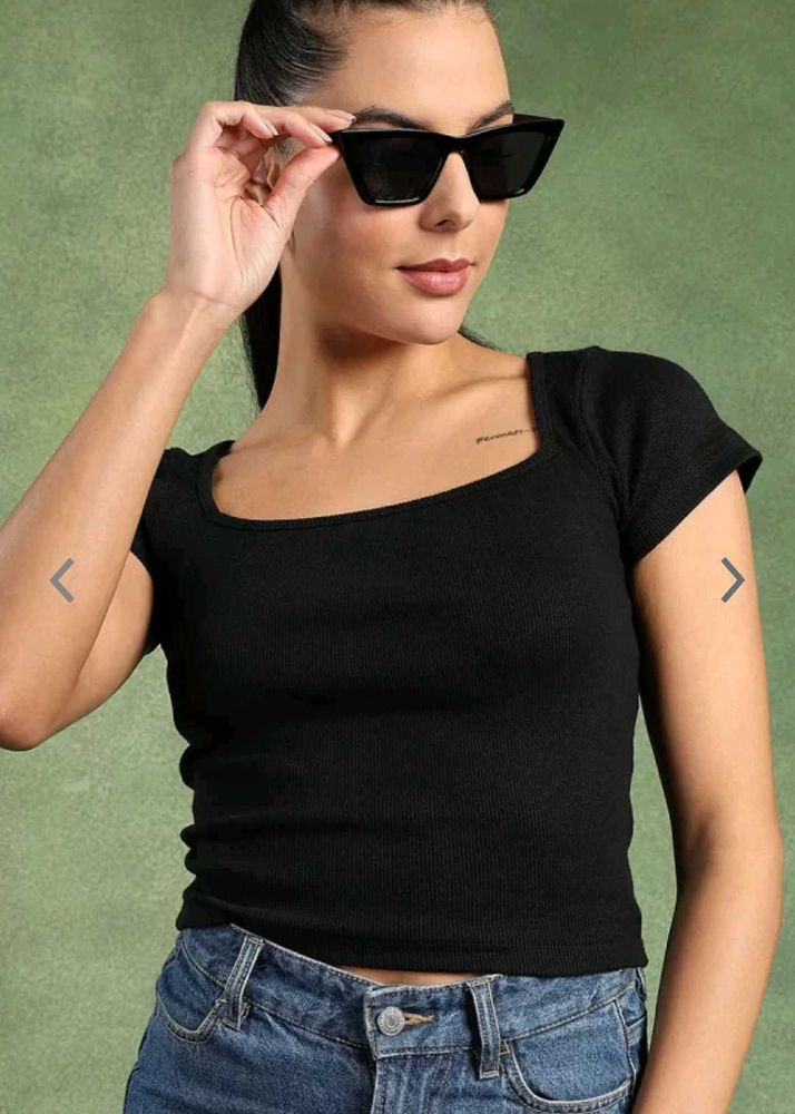 ROADSTER SQUARE NECK CROP TOP