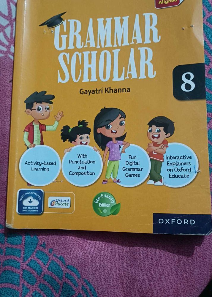 Grammar Scholar Class 8 English Gr. Book