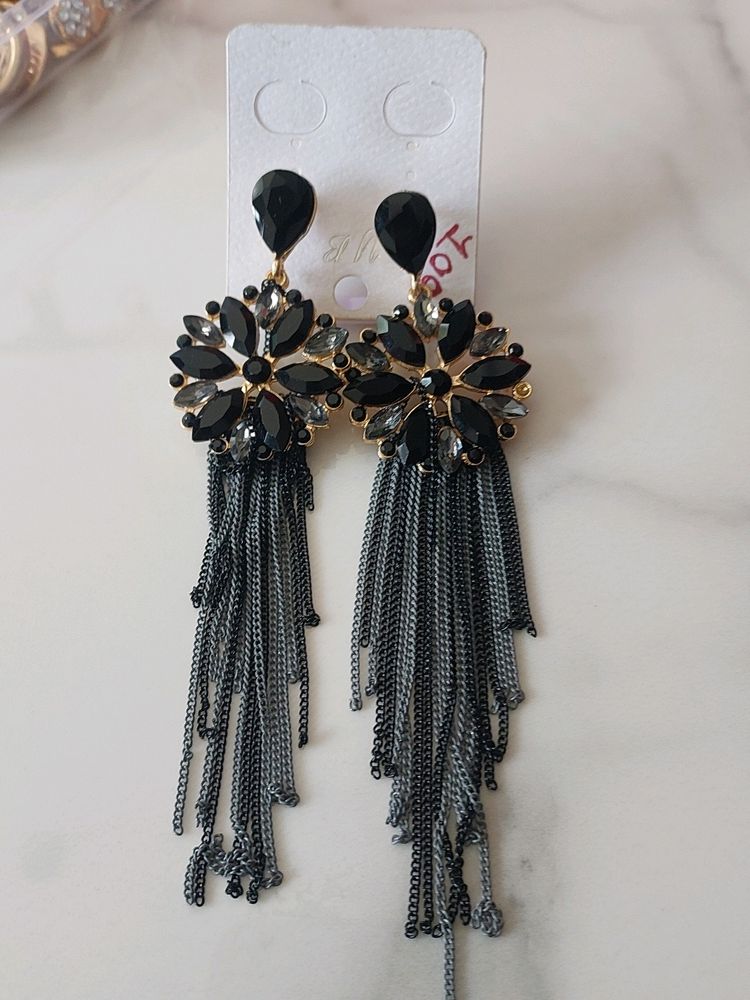 Black Long Earing
