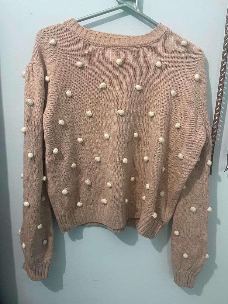 Peach Sweater For Winters