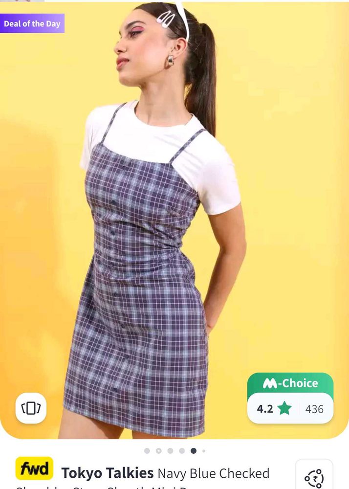 Tokyo Talkies Plaid Mini Dress