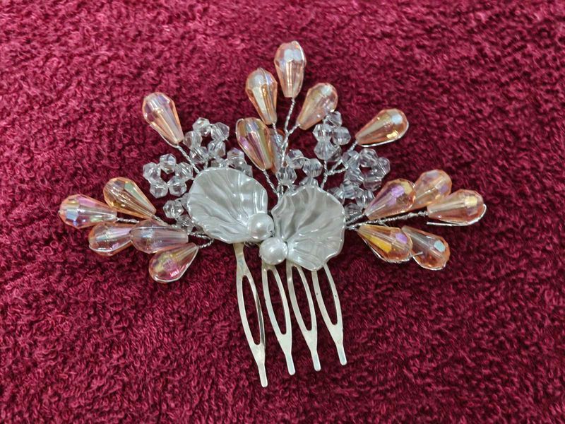 Beaded Hair Brooch Bun Pin Accessories
