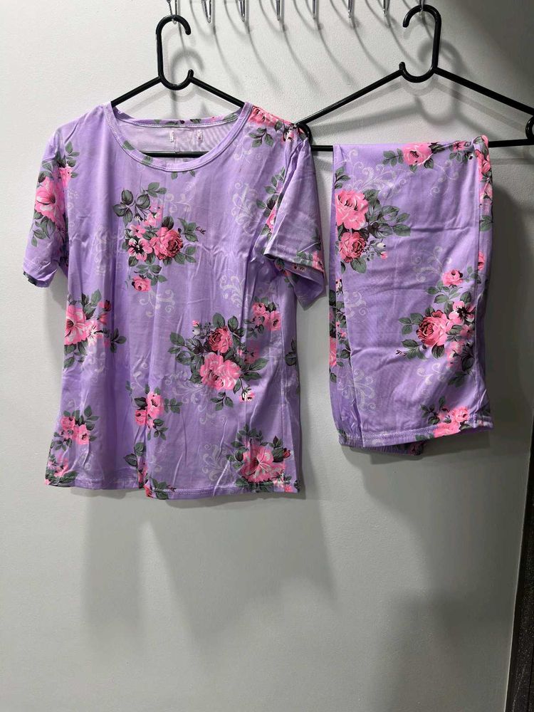 Floral Lavender Pajama Set