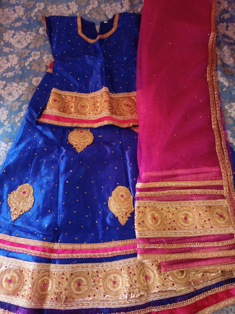 Girls Lehenga Choli With Dupatta