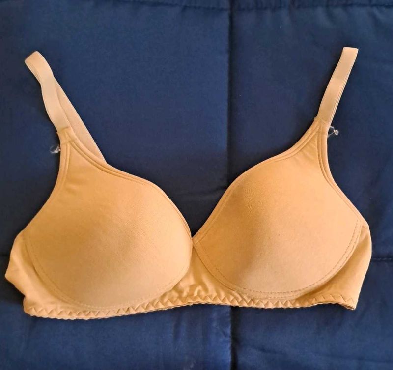 Sparingly used, Comfortable Beige Bra