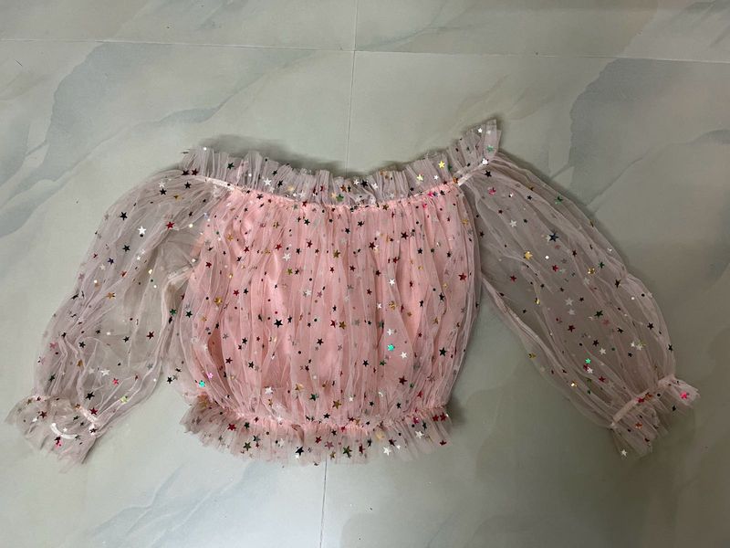 Pink Crop Top