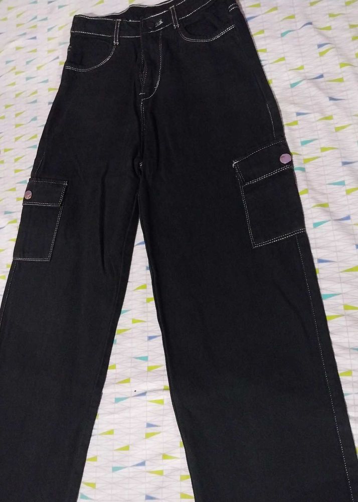 H&amp;M Black Cargo Pants