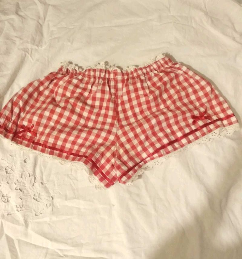 Cute Trendy Gingham Short