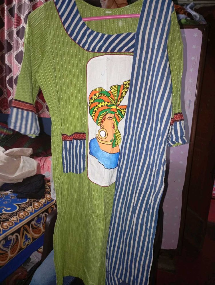 Unique Hand-Painted Tunic