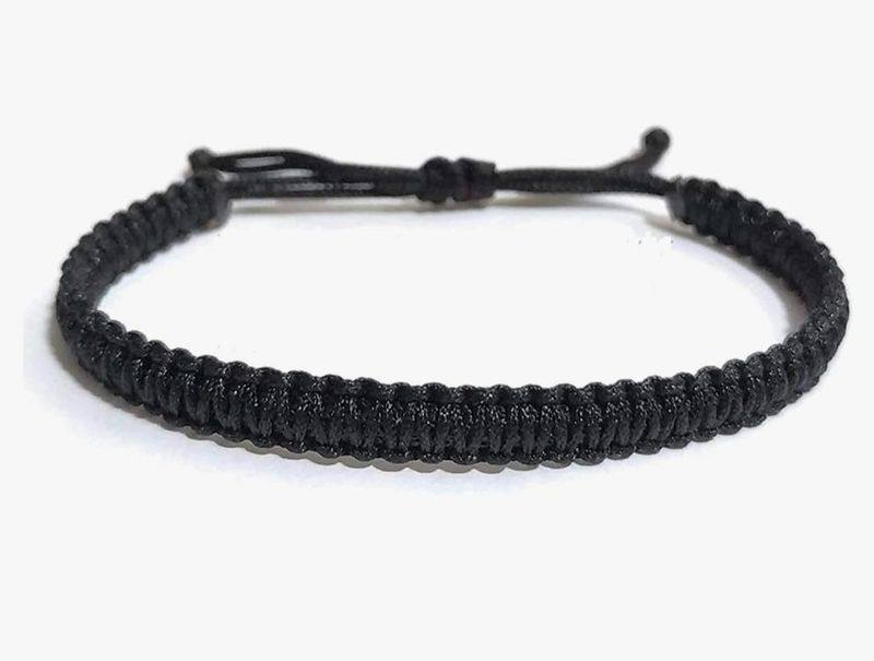 Black Macrame Adjustable Bracelet