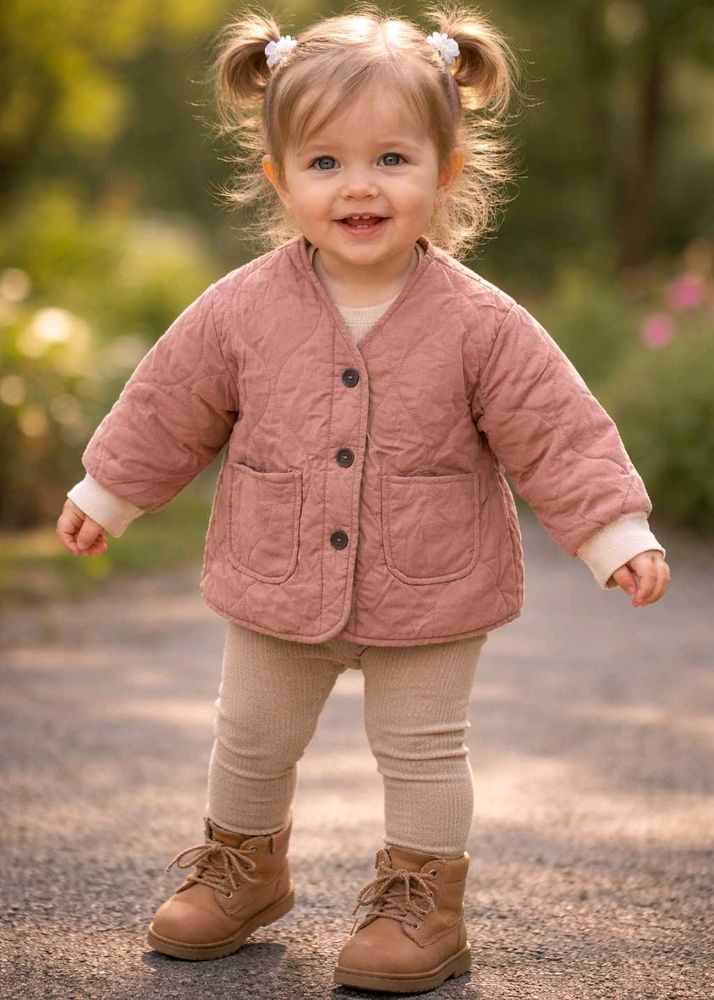 Adorable Quilted Baby Jacket