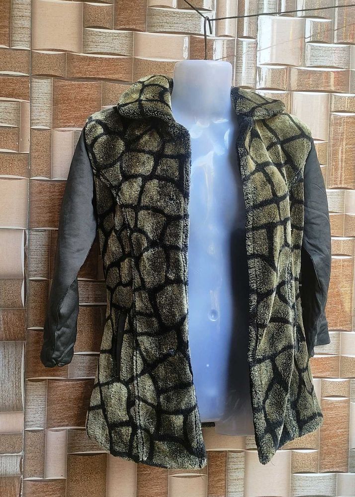 Stylish Animal Print Coat