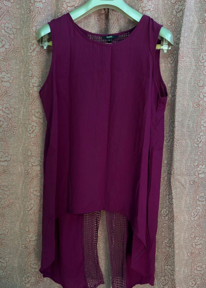 Chic Purple Sleeveless Top