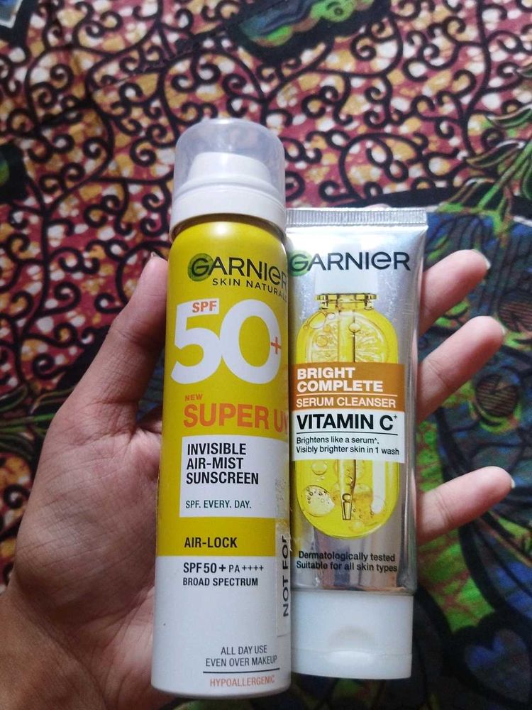 Garnier Sunscreen &amp; Cleanser