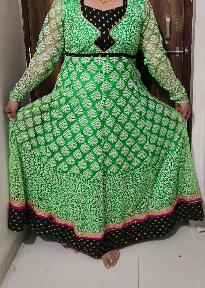 Round Cut Designer Aster Anarkali