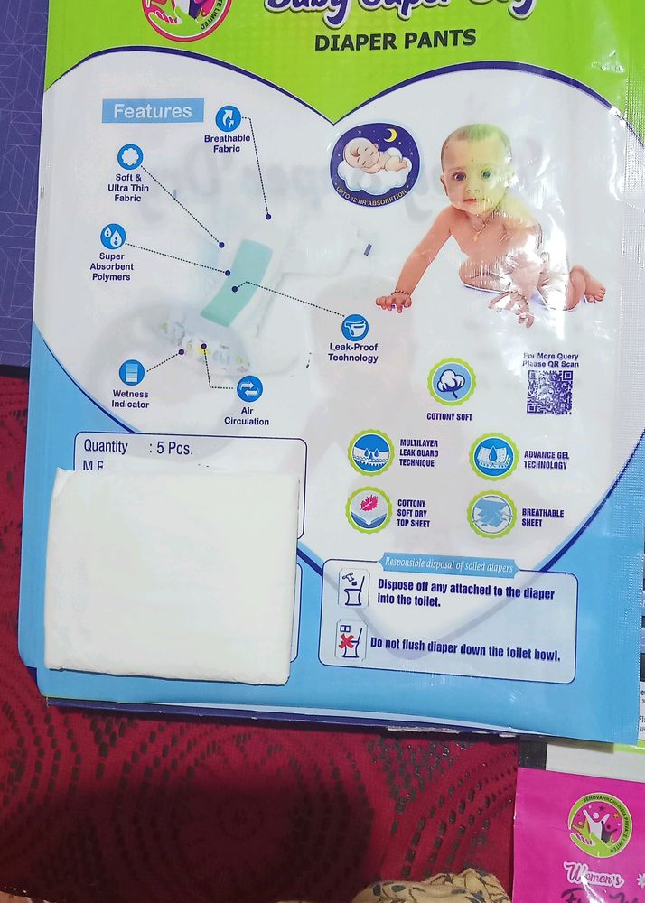 Super Soft Baby Dry Diapers Pants