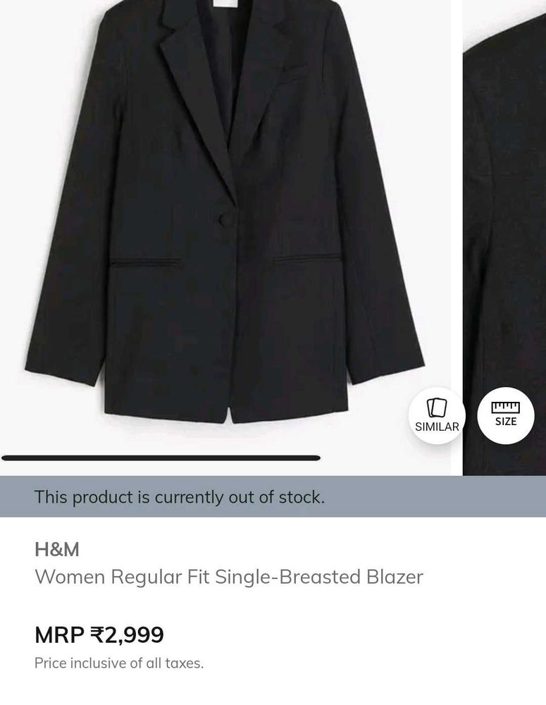 H&amp;M Black Blazer