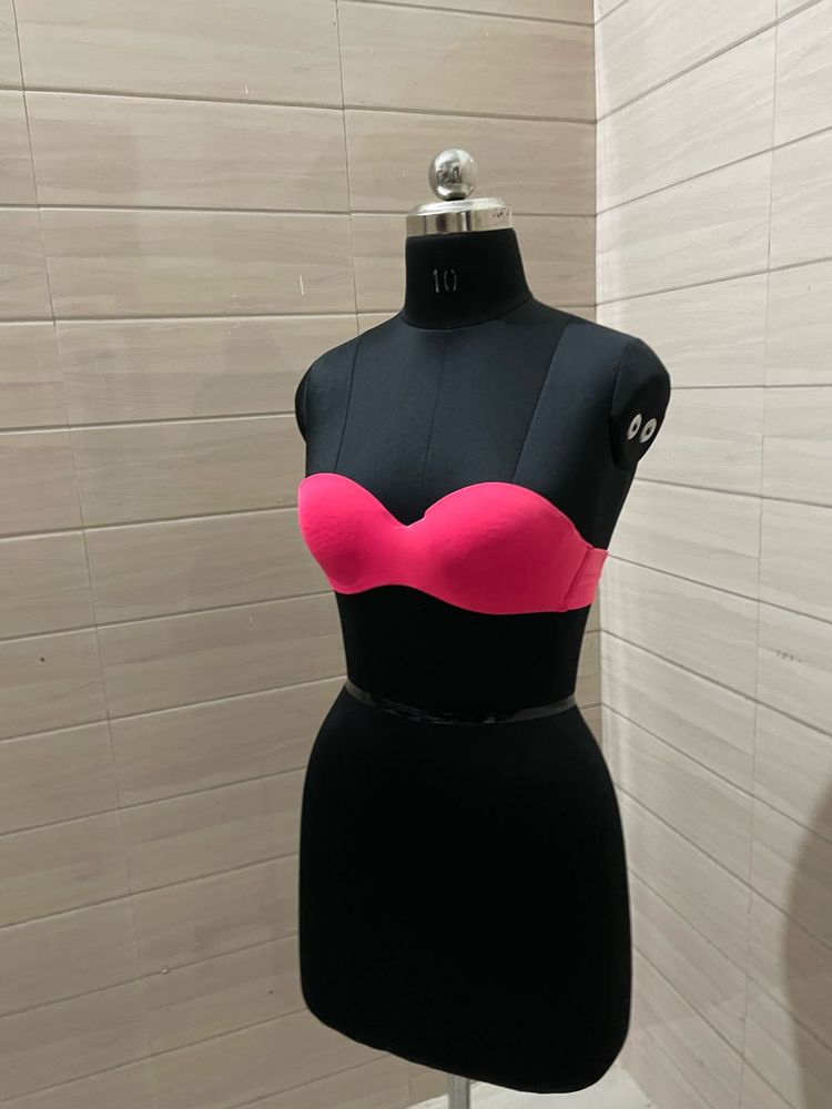 Undiz Imported Pink Strapless Bra