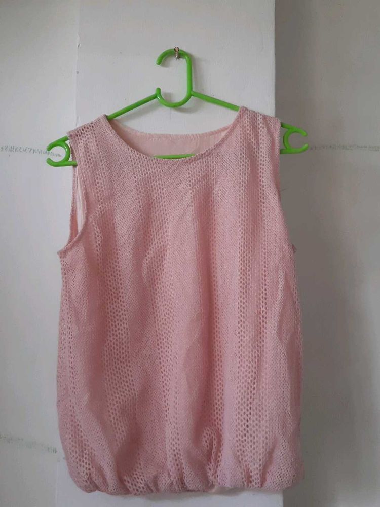 Pink Sleeveless Top