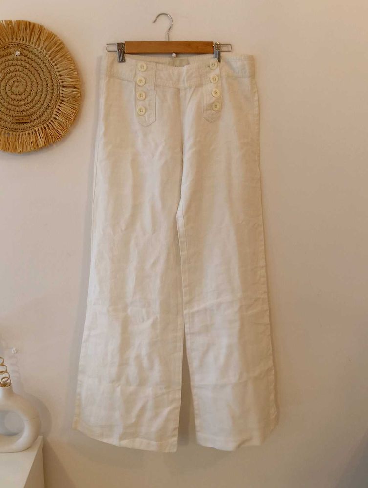 Elevenses Anthropologie Linen Pants