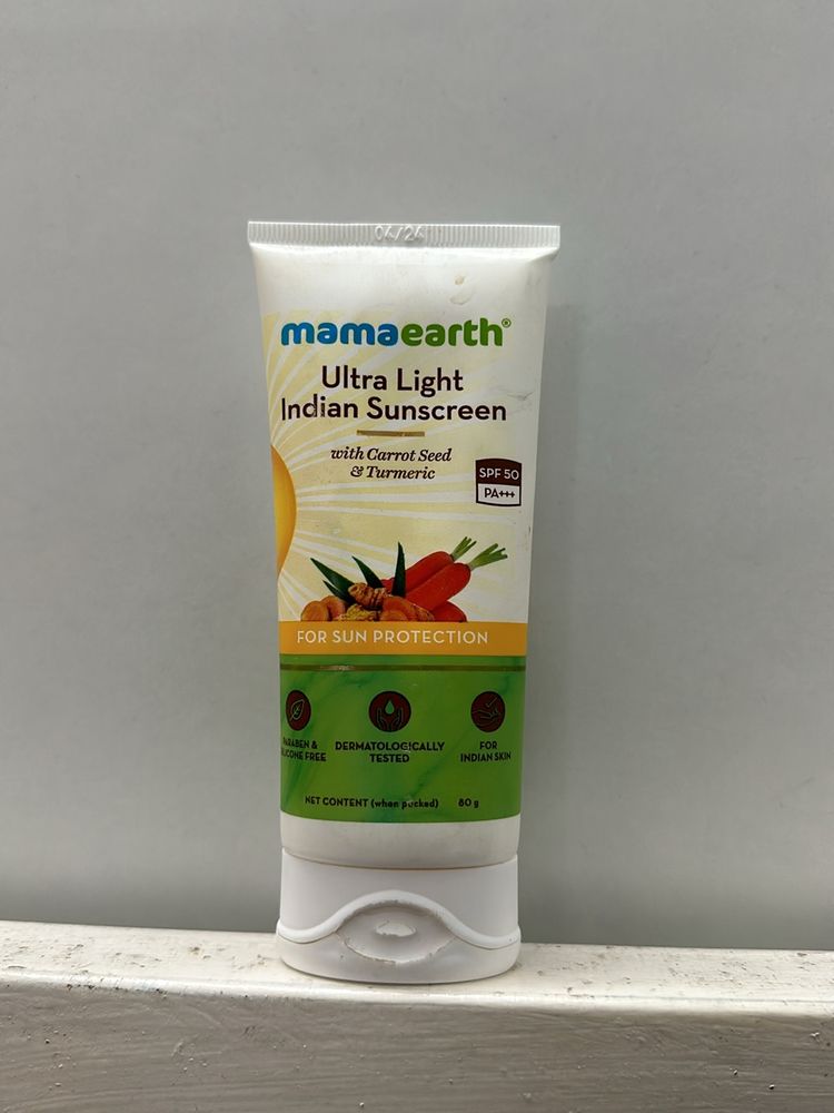 Mama Earth Sunscreen, (80g)