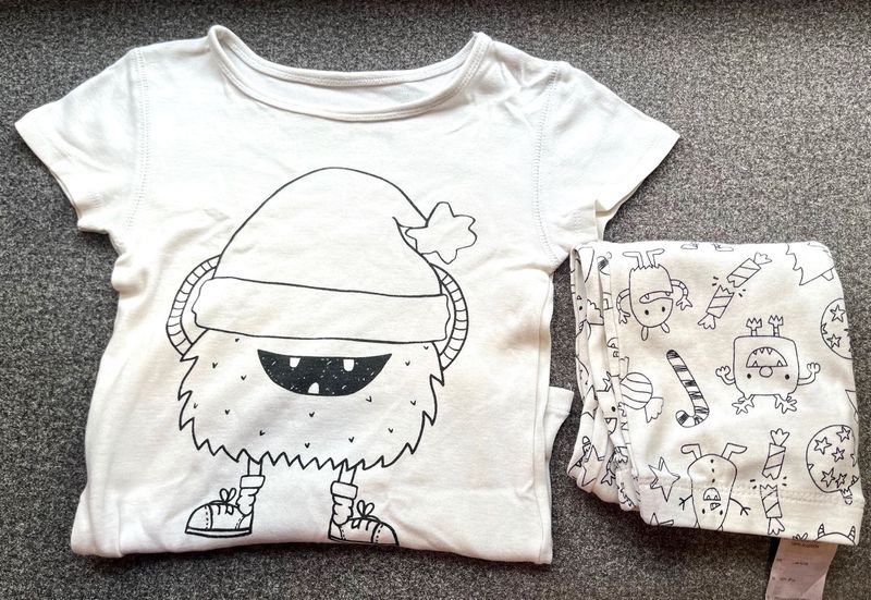 Cute Monster Pajama Set