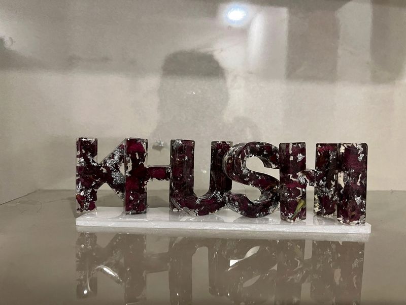 Resin Name Stand