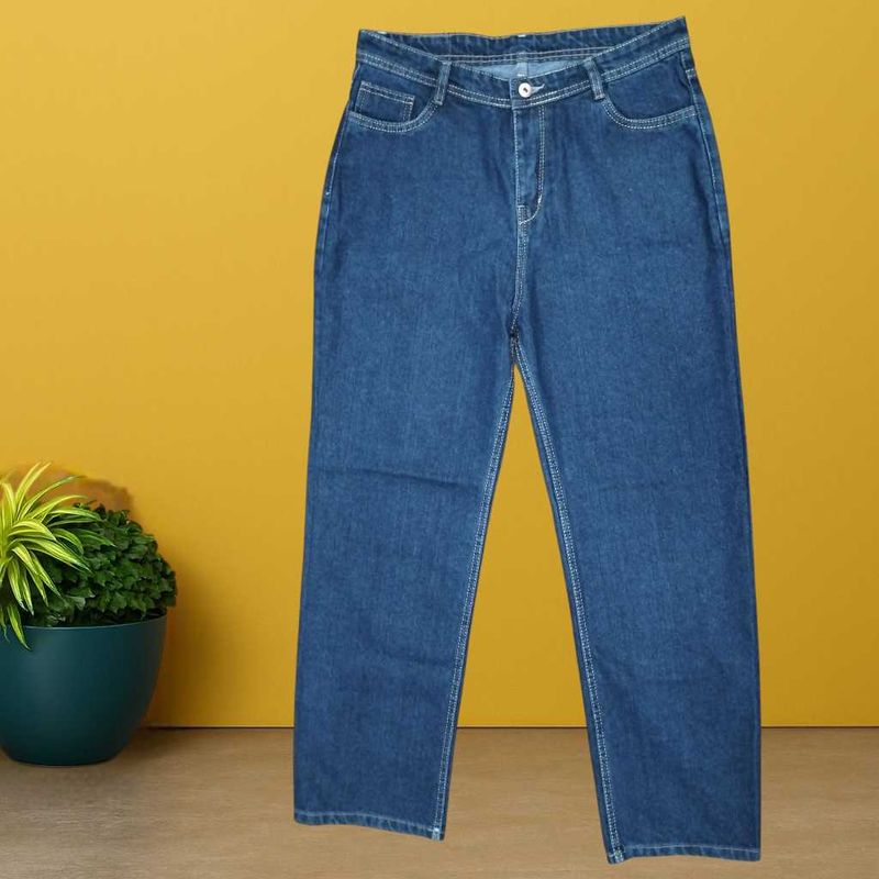 women dark blue jeans size 34 (O-8)